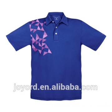 Wholesale Quick Dry Blue men's Golf Apparel Polo Shirt